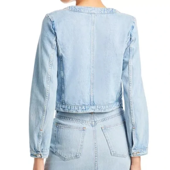 Derek Lam 10 CrosbyCotton Penny Collarless Jacket1